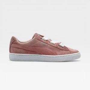 SUEDE HEART PEBBLE WNS