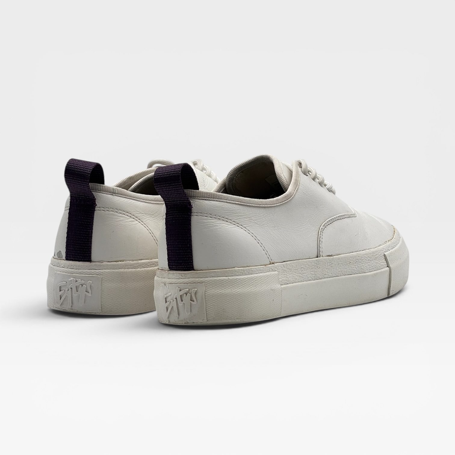 MOTHER WHITE LEATHER PLATEFORM – Image 2